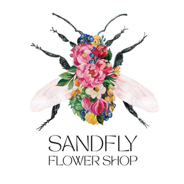 Sandfyflowershop smfloralflylogo square
